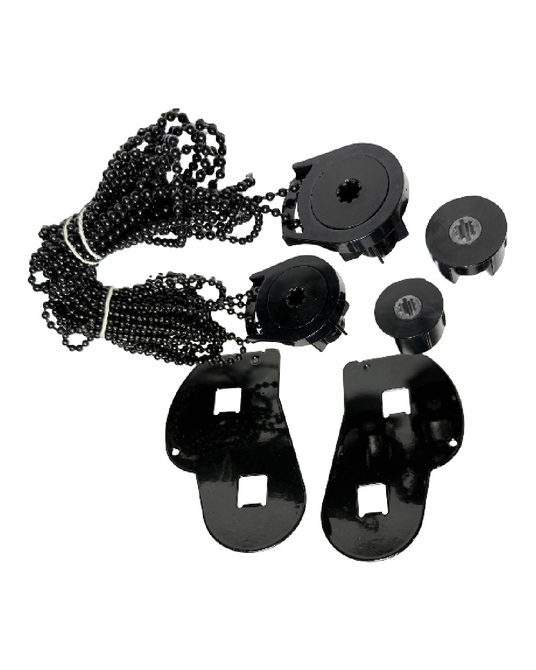 MECANISMO CENEFA OVALADA DOBLE- NEGRO